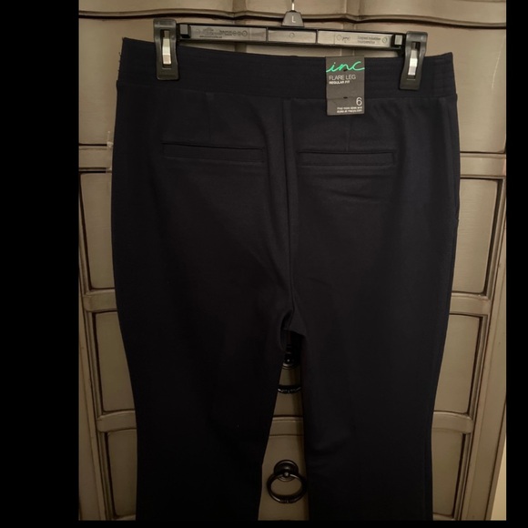 INC pull on flare pants hood buttons size 6 - Picture 11 of 16